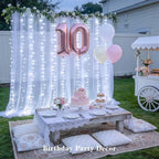 200 LED Curtain Lights Battery Operated & USB Plug in, alternate view 7