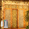 200 LED Curtain Lights Plug in, Multicolor