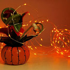 200 LED Halloween Fairy Lights, 66 ft 2 Pack Orange in Orange, alternate view 3