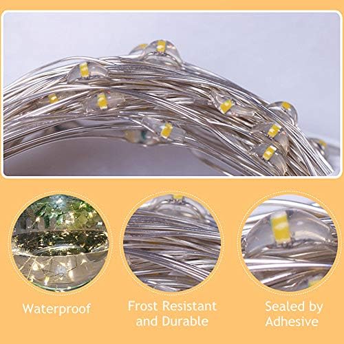 200 LED Halloween Fairy Lights, 66 ft 2 Pack Orange in Orange, alternate view 4