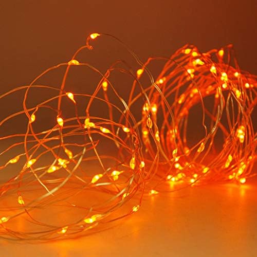 200 LED Halloween Fairy Lights, 66 ft 2 Pack Orange in Orange, alternate view 5
