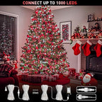 200 LED Red and White String Lights Indoor Outdoor, alternate view 4