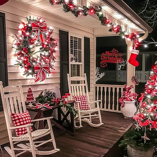 200 LED Red and White String Lights Indoor Outdoor, alternate view 5