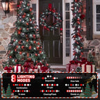 200 LED Red and White String Lights Indoor Outdoor, alternate view 6
