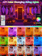 200 LED Smart RGB Color Changing String Lights APP & Remote for Halloween, alternate view 2