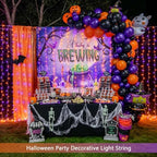 200 LED USB Plug in Orange and Purple Halloween Lights, alternate view 2