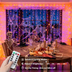 200 LED USB Plug in Orange and Purple Halloween Lights, alternate view 6
