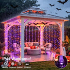 200 LED USB Plug in Orange and Purple Halloween Lights, alternate view 7