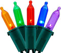 200 Multicolor LED Christmas Lights, 66 ft Green Wire String Light in Multicolor
