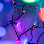 200 Multicolor LED Christmas Lights, 66 ft Green Wire String Light in Multicolor, alternate view 3