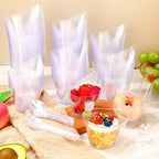200 Pack 7 Oz Clear Clear Plastic Dessert Cups in 7 oz in Clear, alternate view 2