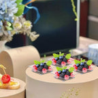 200 Pcs Mini Appetizer Plates with Spoons and Forks, Clear Disposable Dessert Bowls and Serving Trays, Tiny, alternate view 2