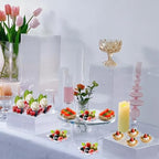 200 Pcs Mini Appetizer Plates with Spoons and Forks, Clear Disposable Dessert Bowls and Serving Trays, Tiny, alternate view 4