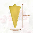 200 Pcs Mini Triangle Cardboard, Mousse Cupcake Base, Cake Dessert Paper Board, Dissert Plates Patries Cardboard, alternate