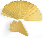 200 Pcs Mini Triangle Cardboard, Mousse Cupcake Base, Cake Dessert Paper Board, Dissert Plates Patries Cardboard, alternate