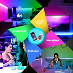 200ft Led Strip Lights(2 Rolls of 100ft led Lights) Ultra Long Led Light Strip with App Voice Control, alternate view 3
