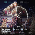 200FT Super Long String Lights, 500 LED 8 Modes & Memory Timer Plug in Twinkle Fairy Lights Decor for Home Xmas, alternate