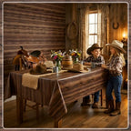 200FT x 54IN Wood Grain Plastic Tablecloth Roll with Slide Cutter Box, alternate view 4