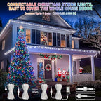 200LED Christmas Lights, Color Changing, Clear Wire, alternate view 3