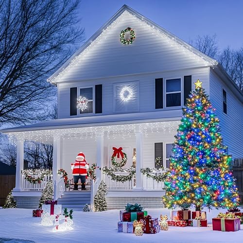 200LED Christmas Lights, Color Changing, Clear Wire, alternate view 5