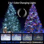 200LED Christmas Lights, Color Changing, Clear Wire, alternate view 6