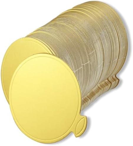 200PCS 3.15 Inch Round Mini Cake Boards, Gold Circle Base Paper Cupcake Dessert Displays Tray Decorating Cakes, alternate