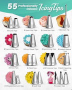 200PCs Cake Decorating Kit with Video Course for Beginners & Pros, alternate view 4