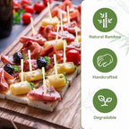 200PCS Cocktail Picks, Fancy Forks for Appetizers, Decorative Skewers for Appetizers Drinks Party Fruit, 3.5, alternate view