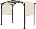 200x103 in Pergola Canopy Replacement Shade Cover Only, Beige in Beige