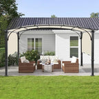 200x103 in Pergola Canopy Replacement Shade Cover Only, Beige in Beige, alternate view 2