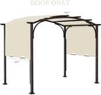 200x103 in Pergola Canopy Replacement Shade Cover Only, Beige in Beige, alternate view 4