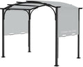 200x103 in Pergola Canopy Replacement Shade Cover Only, Gray in Gray
