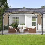 200x103 in Pergola Canopy Replacement Shade Cover Only, Khaki in Khaki, alternate view 2