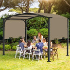 200x103 in Pergola Canopy Replacement Shade Cover Only, Khaki in Khaki, alternate view 7