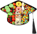 2024 Fillable Graduation Cap Cardboard Serving Tray Cut Out Charcuterie Sweet Food Decorative Paper Mache Box