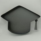 2024 Fillable Graduation Cap Cardboard Serving Tray Cut Out Charcuterie Sweet Food Decorative Paper Mache Box, alternate view