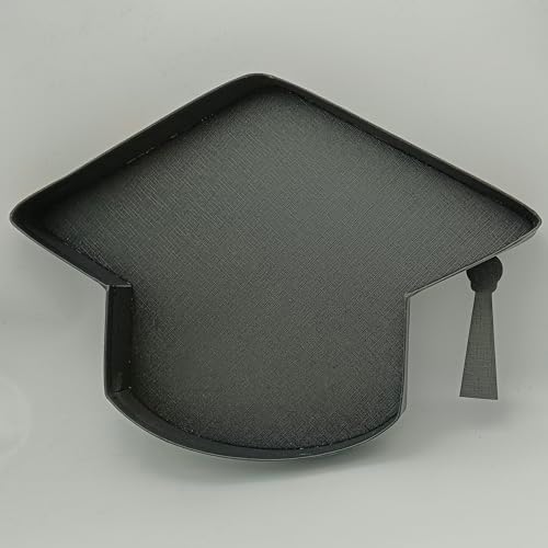 2024 Fillable Graduation Cap Cardboard Serving Tray Cut Out Charcuterie Sweet Food Decorative Paper Mache Box, alternate view