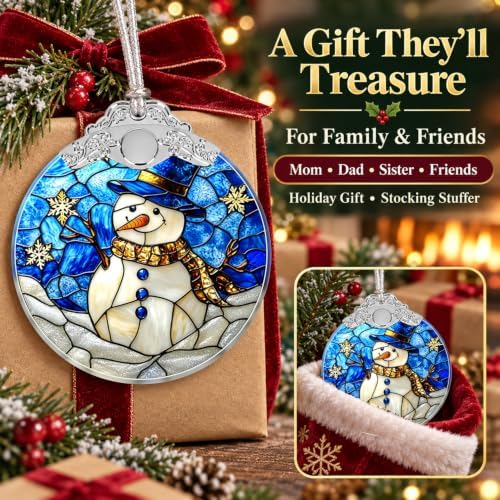 2026 Christmas Ornament, Snowman Christmas Ornament, alternate view 6