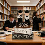 2026 Graduation Table Decorations Class of 2026 Senior Tiered Tray Decor Wooden Block Signs Farmhouse Congrats, alternate