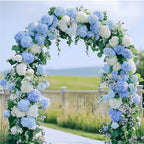 204Pcs Blue Hydrangea Artificial Flowers Bulk, Faux Hydrangeas, alternate view 4