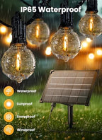 208FT 102LED Solar String Lights Outdoor with Remote & USB Port, alternate view 3