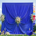 20ft×12ft Royal Blue Backdrop Curtain for Wedding Parties, Wrinkle Free Polyester Photo Backdrop Drapes for Baby