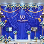 20ft×12ft Royal Blue Backdrop Curtain for Wedding Parties, Wrinkle Free Polyester Photo Backdrop Drapes for Baby, alternate