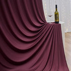 20ft×12ft Wrinkle Free Burgundy Backdrop Curtain for Wedding Parties, 4 Panels 5×12ft Long Silky Polyester Photo, alternate