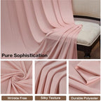 20ft×15ft Dusty Pink Backdrop Curtain for Wedding Parties, alternate view 5