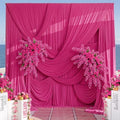 20ft×15ft Hot Pink Backdrop Curtain for Wedding Parties