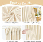 20ft x 10ft Champagne Backdrop Curtains, Champagne Drapes for Backdrop Draping Fabric Wedding Birthday Party, alternate view