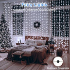 20Ft x 10Ft Large Curtain Lights Plug in, 600 LED Dual Color Changing Outdoor Curtain Lights Waterproof, alternate view 2