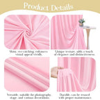 20ft x 10ft Pink Backdrop Curtains, Baby Pink Drapes for Backdrop Draping Fabric Wedding Birthday Party Baby, alternate view