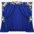 20ft x 10ft Royal Blue Backdrop Curtains, Wrinkle-Free Sheer Chiffon Fabric Photo Backdrop Drapes for Wedding